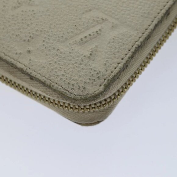 LOUIS VUITTON Monogram Empreinte Zippy Wallet Wallet Neige M60546 LV Auth 69792 - Picture 4 of 16